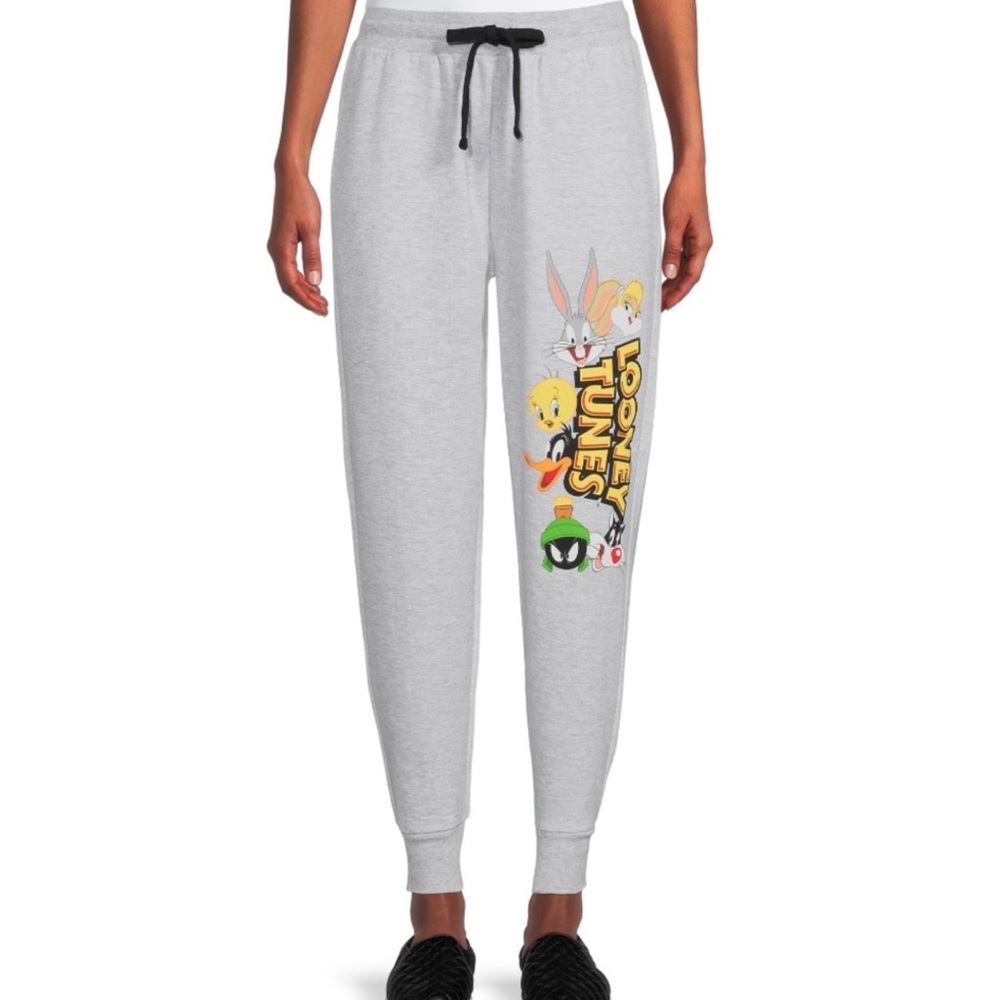 Looney Tunes Juniors Graphic Print Joggers Size Large (11-13) style LJ42220LB